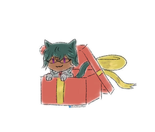 A tiny Koana in a gift box.